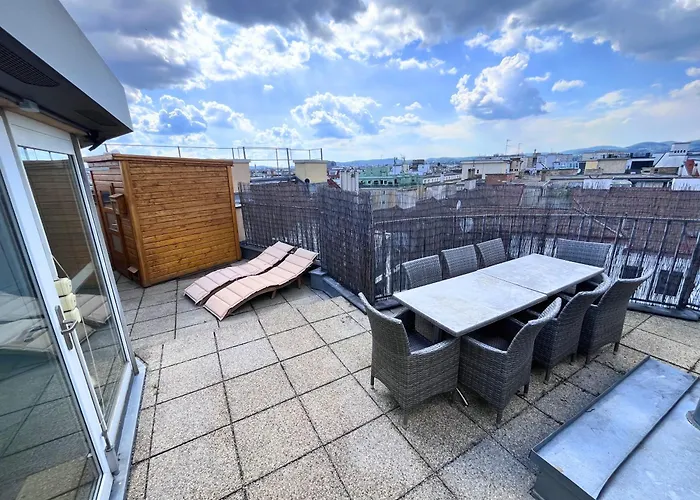 דירה Sauna Penthouse Near Prater